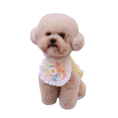 China Fashion Design Fashion Dog Bandana Scarf Cute Floral Dog Bandana Holiday Pet Bandana Dog for sale