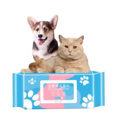 China Viable Wet No Alcohol Dog Tissue Paper Eye Pet Foot Tool Pet Cleaning And Grooming Cleaning Products for sale