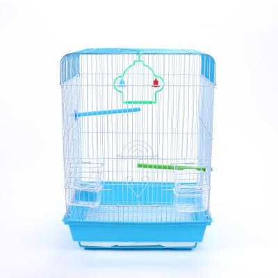 China Wholesale Bird Metal Collapsible Bird Cage Parrot Nest Wire Stocked Hanging Cages Bird Products Bird Cages for sale