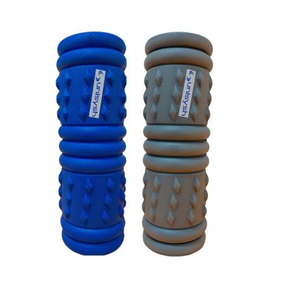 China High Density Blue EVA High Density Massage Foam Roller Muscle Roller Exercise Fitness Plastic Extension for sale