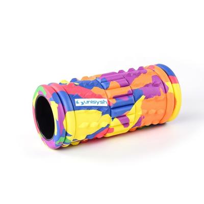 China High Density Muscle Roller OEM Camouflage Pattern Cavity Massage Muscle Yoga Back Eva Foam Roller for sale