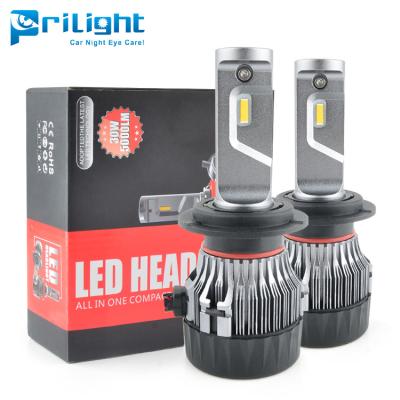 China 3000K 72W 12V 10000LM Auto Headlights H1 H3 Led Headlight Bulbs LED Bulb H7 Car Lights H4 880 H11 HB3 9005 HB4 9006 H13 A6 for sale