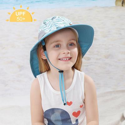 China 50+ UPF Quick Dry Wide Brim Kids Adventure Character KIDS Bucket Water Repellent Sun Hat for sale