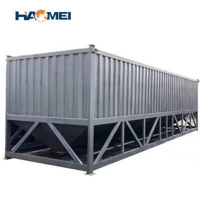 China Building Material Shops 50 Ton 100 Ton New Horizontal Bulk Cement Silo With Ladder Concrete Plant for sale