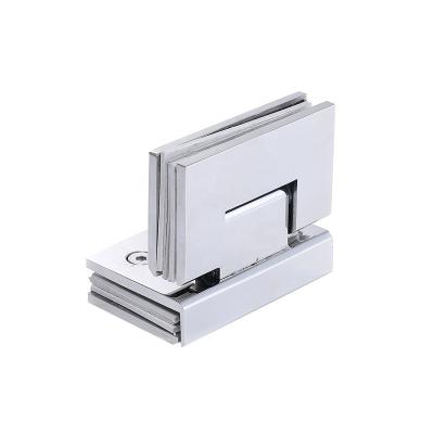 China Modern Brand New Shower Door Glass Floor Hinge Chrome Plated Brass Hinges for sale