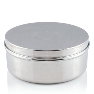 China Sustainable Indian High Quality Round Masala Dabba Storage Packaging Containers For Spices for sale