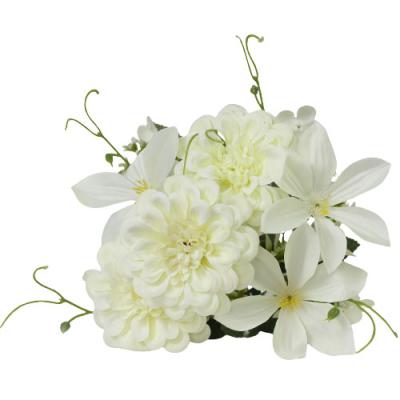 China Artificial Flower Natural Bouquet Combination Dahlia Touch Table Home Centerpieces Wedding Decoration for sale