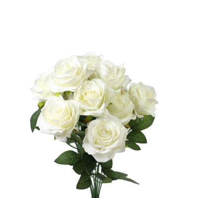 China Amazon Home Rose Flower Artificial Flower Forever Hot Selling White Rose For Valentine Gift for sale