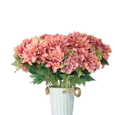 China Decorative Dahlia Wedding Decoration Flower Artificial Flower Home Wedding for sale