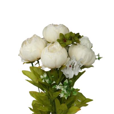 China Artificial Flower The Home Plant Peony Flower Group Wholesale Silk Wedding For Home Decor for sale