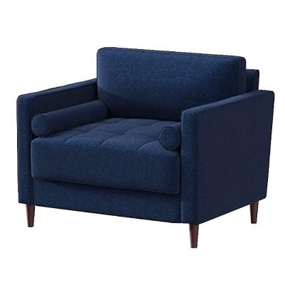 China Other Wood Frame Oversized Fabric Sofa Chair Single Lazy Sofa Chair in Blue for sale