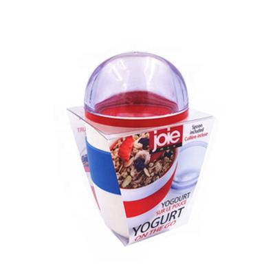 China Recyclable Clear Plastic Printing PVC Sleeve Packaging For Yogurt Box Container for sale