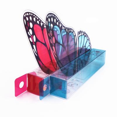 China Biodegradable Custom Plastic Gift Packaging Box Logo With Butterfly Wings for sale