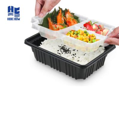 China Recycled materials food certification pp disposable take away food container / meal box for sale