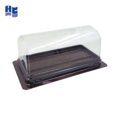 China Eco - Friendly Disposable Clear Plastic PVC Macaron Packaging Box for sale