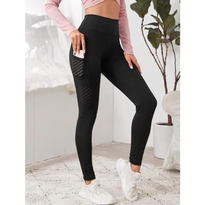 China New Antibacterial Antibacterial Arm Warmers Breathable Tracksuit Stretching High Quality High Waisted Workout Splicing Butt Crac! slot ! women's thin leggings for sale