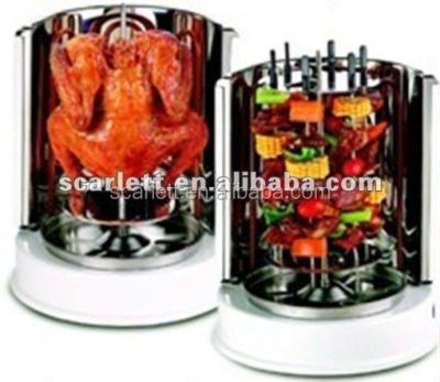 China Electric Vertical Roast Chicken Grills / Rotating BBQ Grill for sale