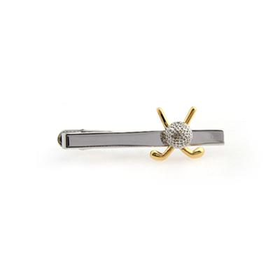 China Eco friendly Custom Wholesale Brass Plating Tie Clip Mens Tie Bar Fashion Cross Tie Pin for sale