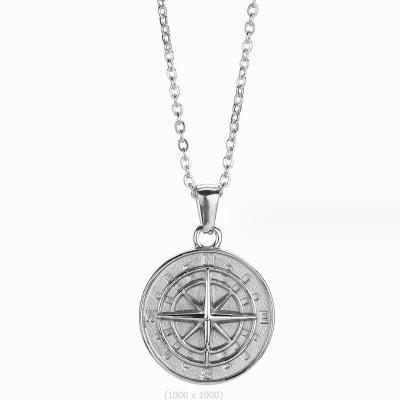 China Hiphop Wholesale China Supplier Compass Necklace 18k Gold Necklace Stainless Steel custom necklace for sale