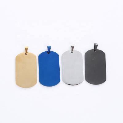 China CLASSIC Military Brand Stainless Steel Necklace Personalized Female Korean Couple Titanium Steel Pendant Pet Anti-Lost Dog Tags Letter for sale