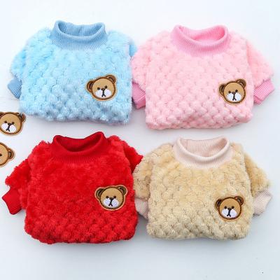 China Stocked designer fashion hand knit cute dog pet fall winter sweater pet luxury clothes for sale