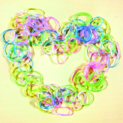 China Pet hair rubber band pet hair silicone natural elastic rubber bands for sale