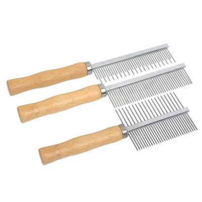 China Stocked pet grooming flea comb brushes for sale