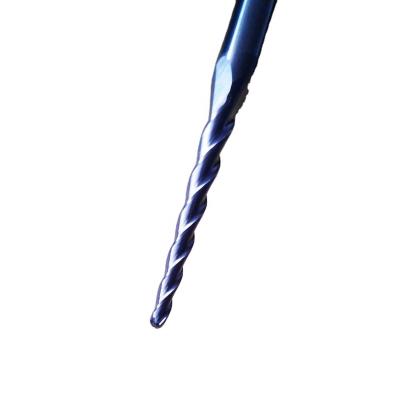 China Carbide JR Spiral Ballnose Taper With Blue Nano Coating For Wood for sale