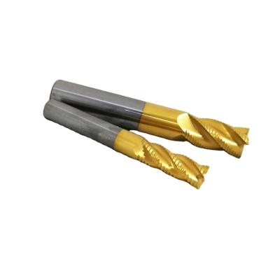 China CNC Milling JINRUI Machining Flat Rough Coated End Mill Customized Solid Carbide Roughing Mills for sale