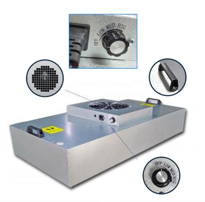 중국 SUS304 Hepa FFU 팬 필터 유닛 아연 도금 강판 층 흐름 판매용