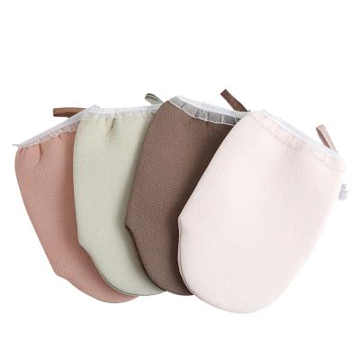 China New Skin Friendly Durable Exfoliating Scrub Glove Shower Scrub Gloves Body Massage Glove for sale