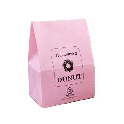 China Bio-degradable Eco Friendly Food Grade Custom Printed Greaseproof Doughnut Sandwich Hot Dog Packaging Paper Bags for sale