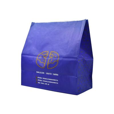 China Bio-degradable Biodegradable Print Bakery Bread Loaf Packaging Food Grade Takeaway Custom Printed Paper Bag for sale