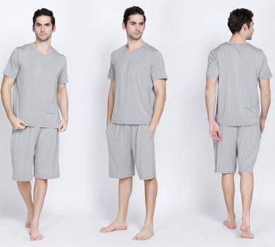 China Summer Home Cotton/Bamboo Boy Loungewear Suit Pajamas Men QUICK DRY Loose Sleepwear/Polyester for sale