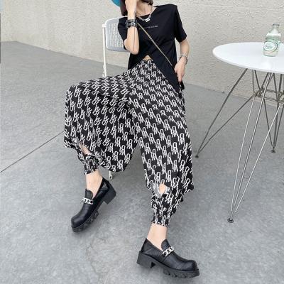 China Breathable Breathable Summer Harem Pants High Waist Thin Wide Leg Pants Casual Patterns Pants Spring for sale