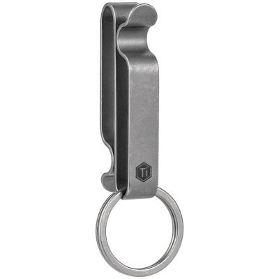 China Hot Sale Metal Key Holder Belt Clip Key Accessory with Split Key Ring Clip Belt Chain and Titanium for sale