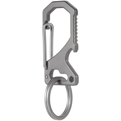 China Hot Sale Outdoor Light Titanium Metal Edc Key Ring Holder Ultra Lightweight Key Chain Quick Key For Keyrings for sale