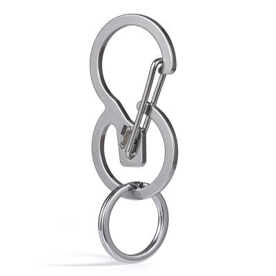 China Metal KeyUnity KS01 Quick Release Key Chain Carabiner Clip, B Shape Holder EDC Key Tool 420 Stainless Steel for sale