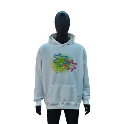 China Custom Oversized Anti-Wrinkle Hooded Heavy Cotton Logo Men's Hoodie Pullover 3d Sweatshirt Blast Printing Unisex Hoodies for sale