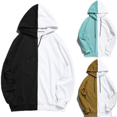 China Autumn New Casual Fashion Men Streetwear Pure Cotton Warm And Comfortable Anti-wrinkle Two Color Hoodies for sale