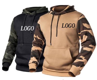 China Logo Fashion Men Hooded Sweatshirts Custom Made Viable Camouflage Hoodies Unisex Wholesale Hoodies Fleece Streetwear Cheap Clothing Jogger for sale