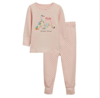 China 2020 QUICK DRY Autumn Sleepwear Children Cotton Material Long Sleeves Pajamas Spring Girl Child Sleepwear for sale