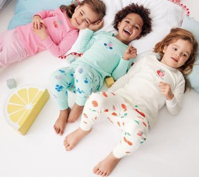 China 2020 QUICK DRY Material Spring Autumn Sleepwear Children Long Sleeves Cotton Pajamas Sleepwear Child Girl for sale