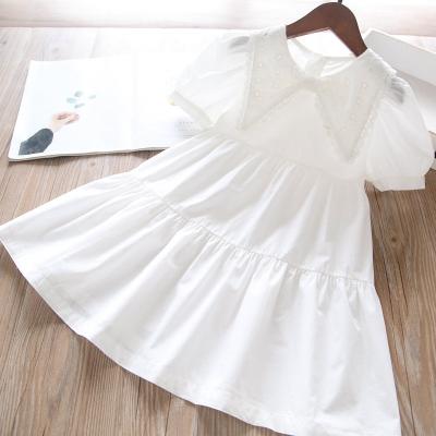 China 2021 Kids Girl Cherry Princess Breathable 100% Cotton Summer Dress for sale