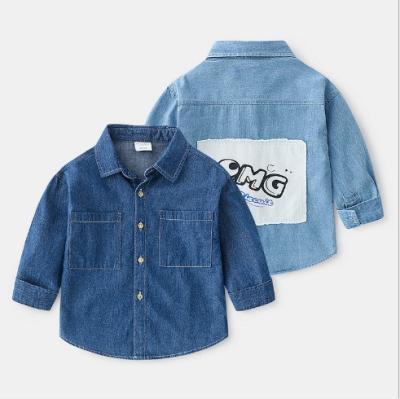 China Sustainable Toddler Boy Jeans Shirt Kids Top Clothes for sale