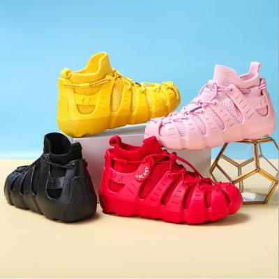 China Flat Kids Knit Sports Shoes Kid Summer Sandals for sale