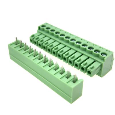 China PCB 12 Position 3.5mm Pitch Wire-to-Board Way Terminal Block Connector for sale