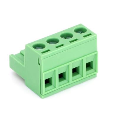 China Wire Connecting 5.08 Pitch 2~24 PCB Plug In Power Supply Terminal Block 16A To Screw for sale