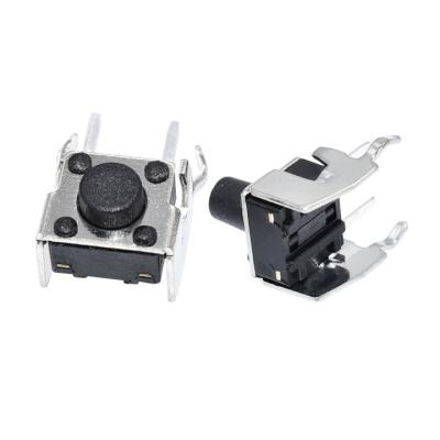 China Switches 6X6mm Tactile Tact Switch SMD Switch SPST Side Snapped Through Hole Right Angle Switches Tactile for sale