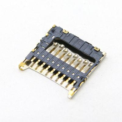 China Micro Socket 9P H=1.3mm H=1.3mm Micro Card Connector Memory PCB SD Card Push Pull Type TF Card SD Card for sale